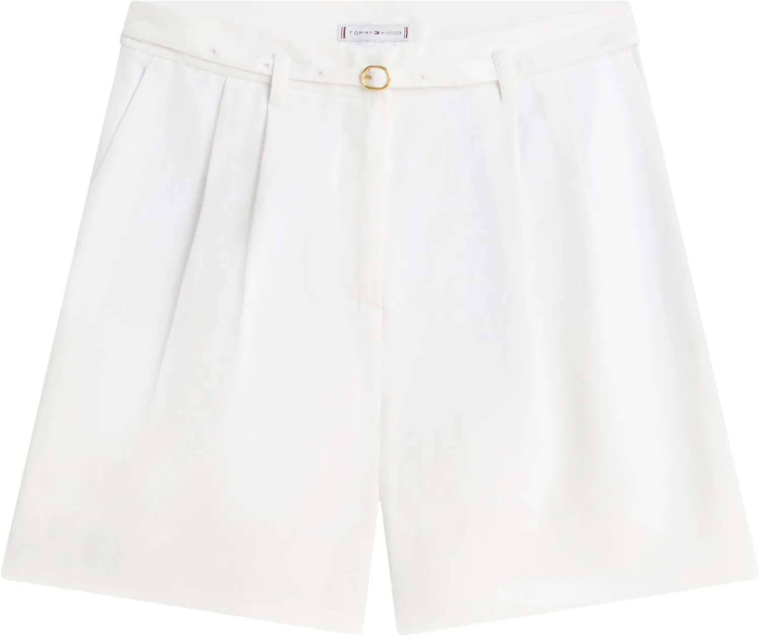Tommy Hilfiger Linen Blend WW0WW49040 bermuda bianco