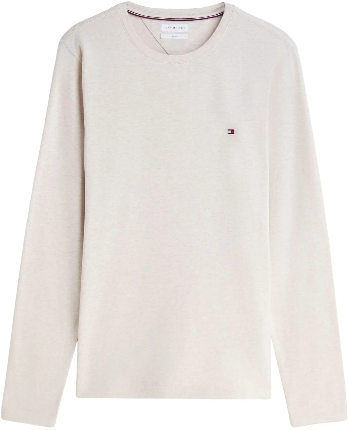 Tommy Hilfiger Slim Fit maglia maniche lunghe XL beige cotone