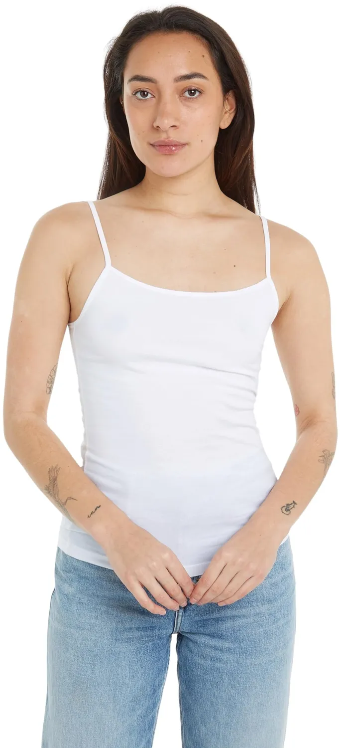 Tommy Hilfiger Top donna elasticizzato bianco 2 pezzi