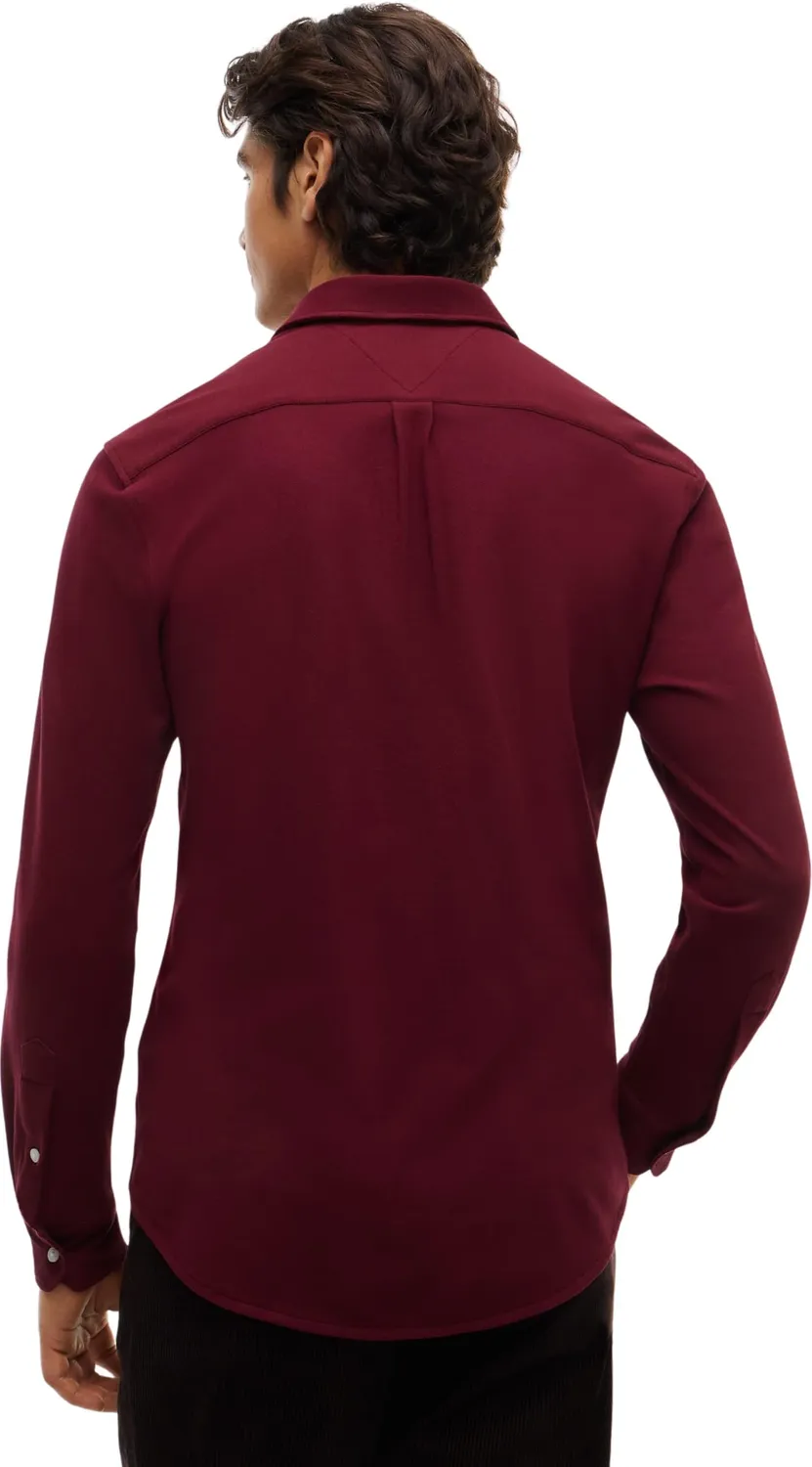 Tommy Hilfiger Knitted MW0MW44587 camicia uomo maglia blu
