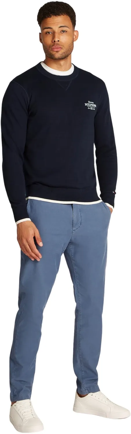 Tommy Hilfiger Graphic Cotton pullover uomo 3XL Desert Sky