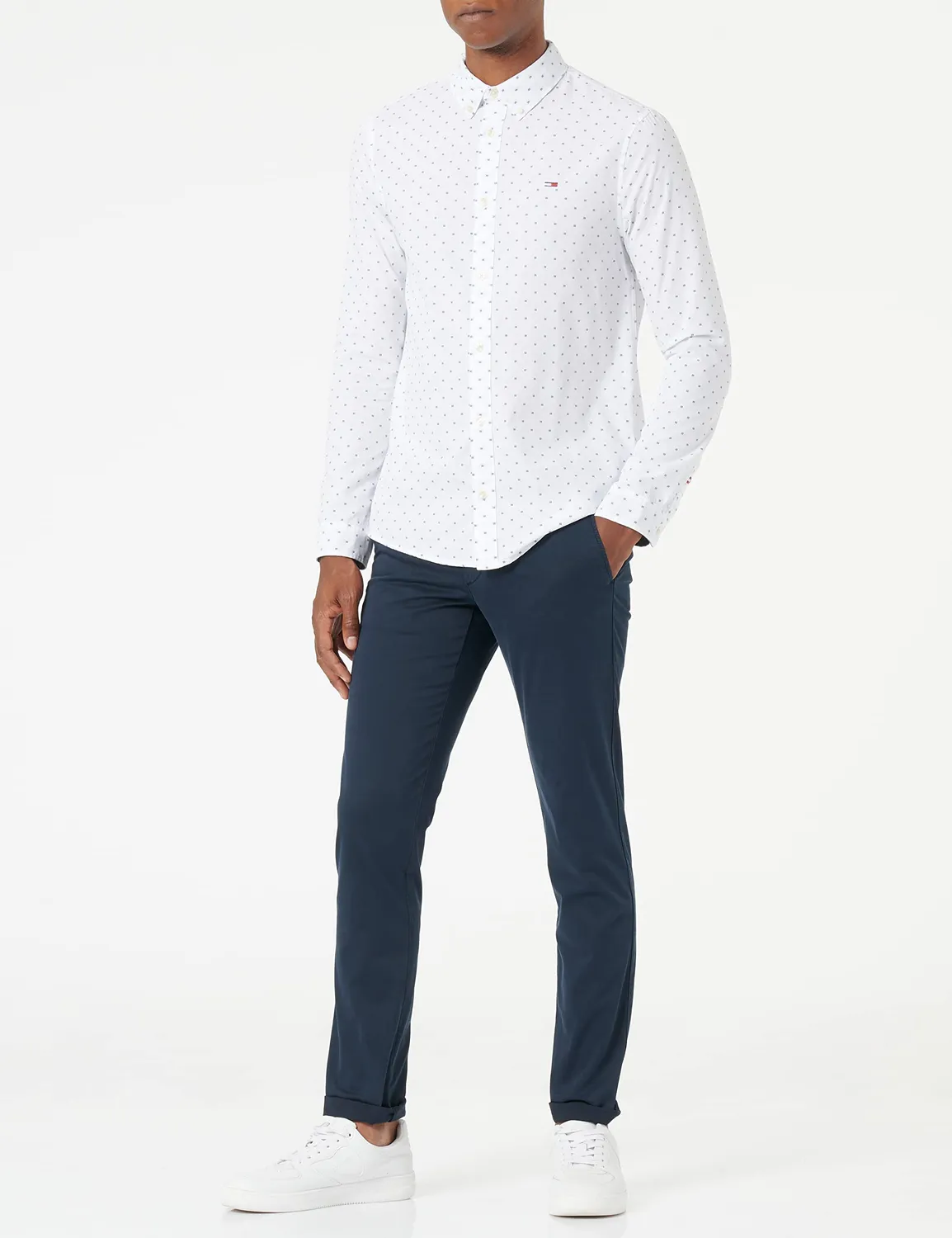 Tommy Hilfiger Bleecker TH Flex chino uomo 33W/29L slim raso
