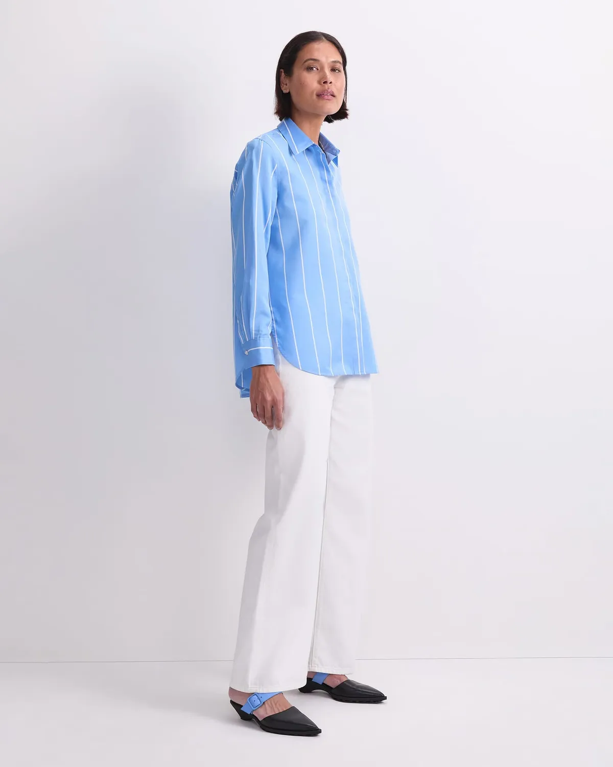 Sportscraft Hannah camicia donna righe cotone seta
