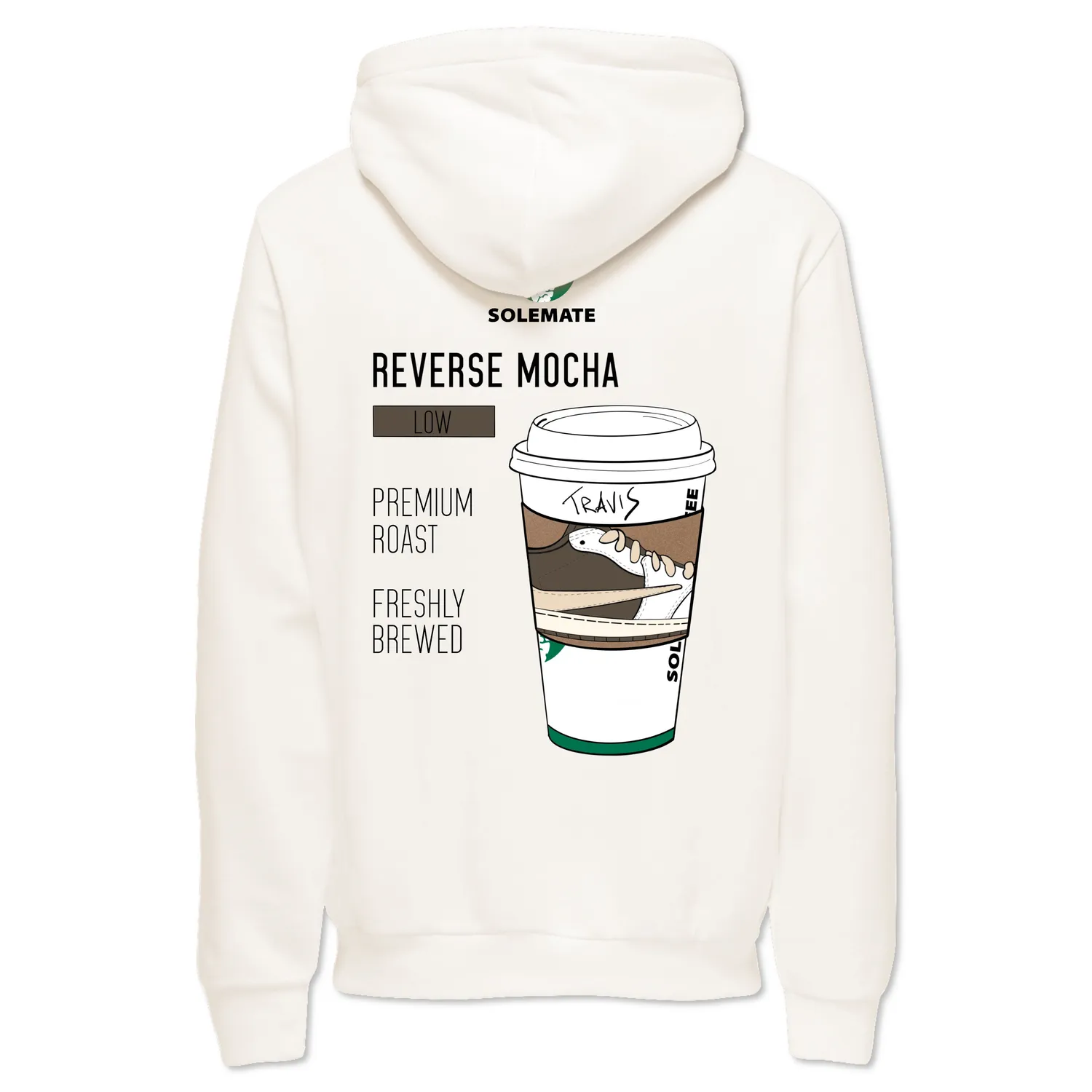Solemate Coffee felpa con cappuccio mocha cotone