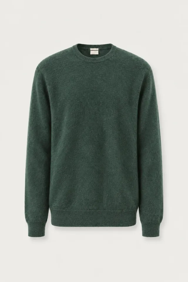 Massimo Alba Kane maglione cashmere pine girocollo