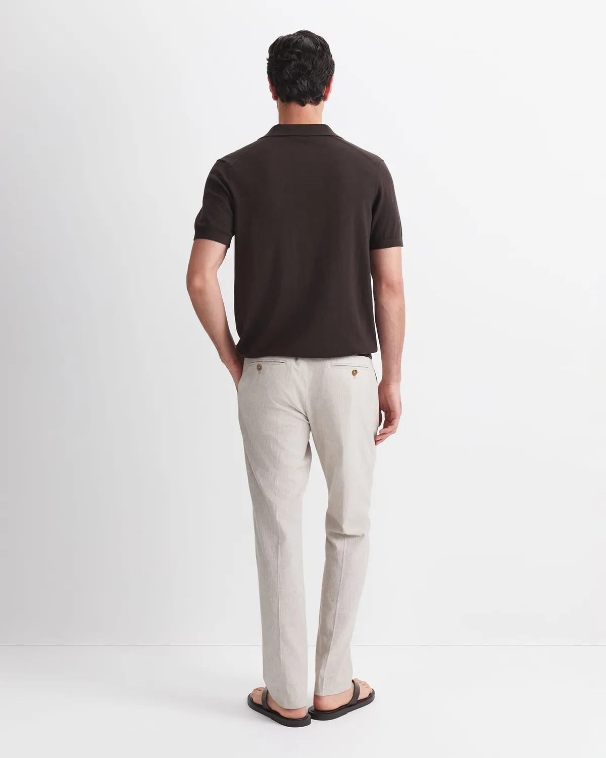 Sportscraft Ojas Knit Polo polo uomo cotone seta cashmere