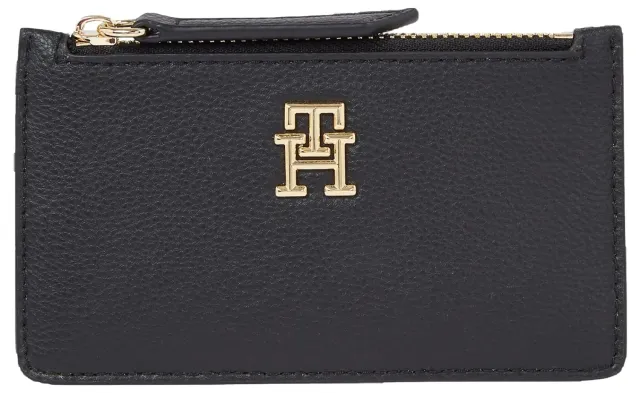 Tommy Hilfiger Staple Cc Holder Zip Portafoglio Nero Piccolo