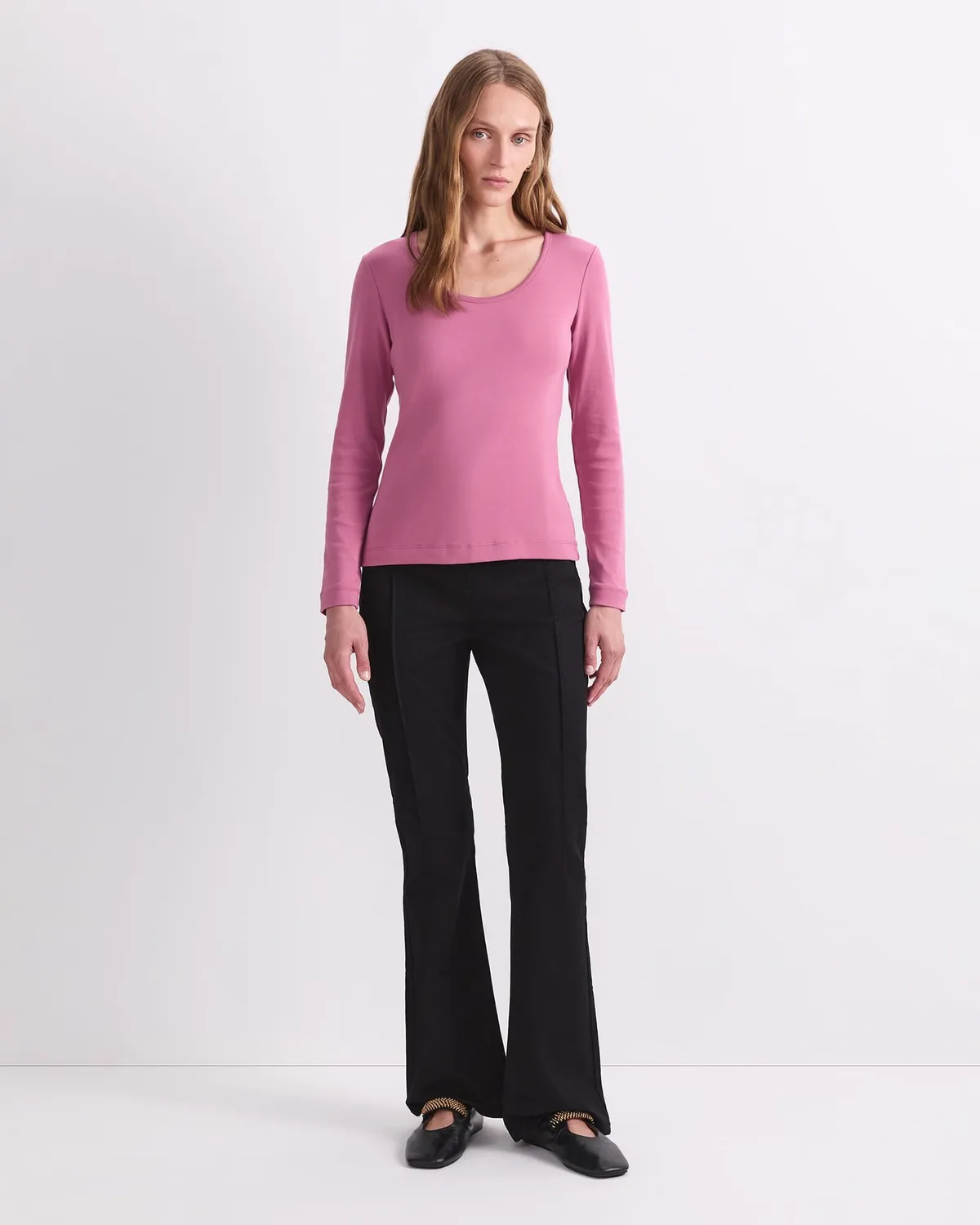 Sportscraft Heidi Scoop Neck Top donna manica lunga