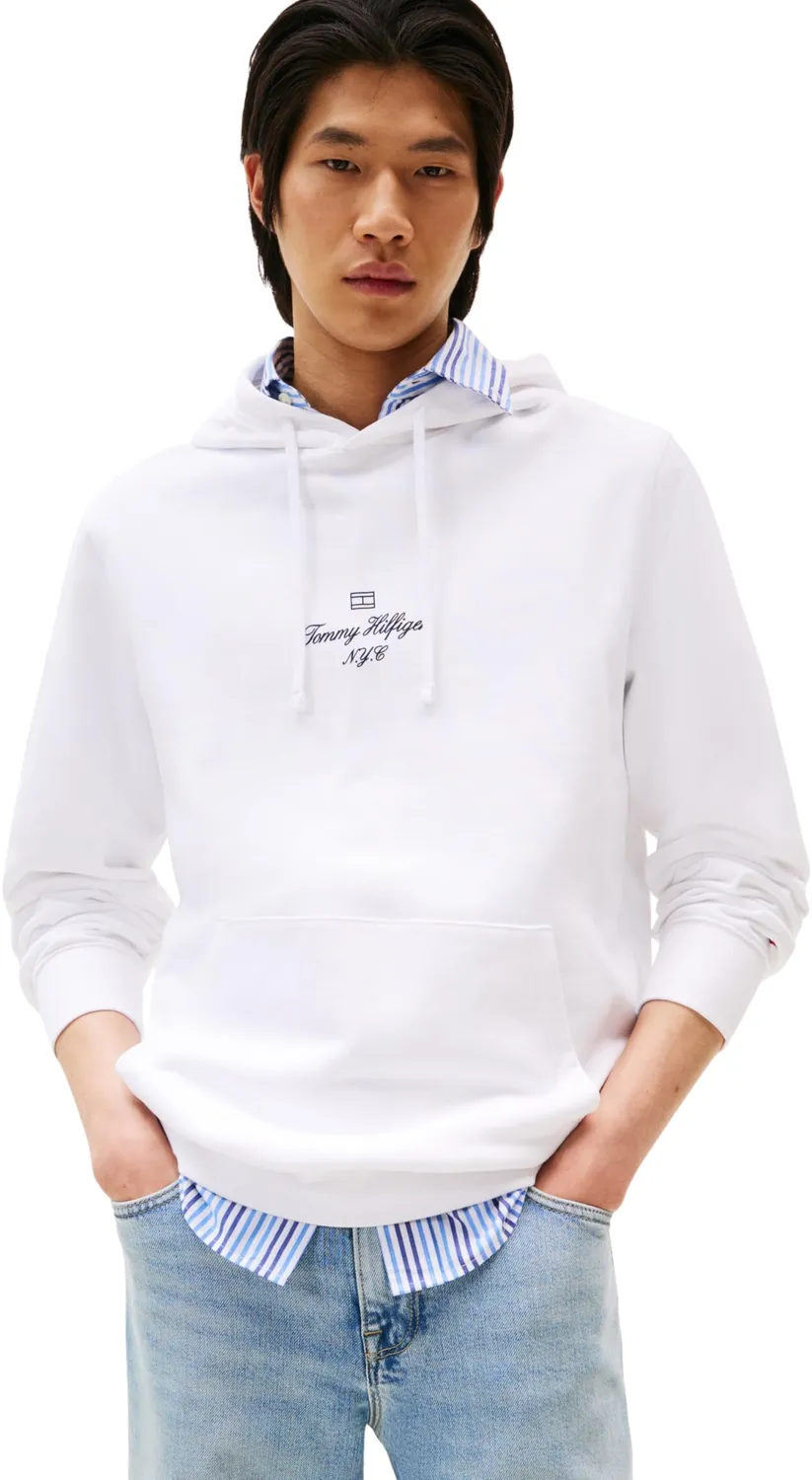 Tommy Hilfiger Outline Flag MW0MW39372 felpa cappuccio L