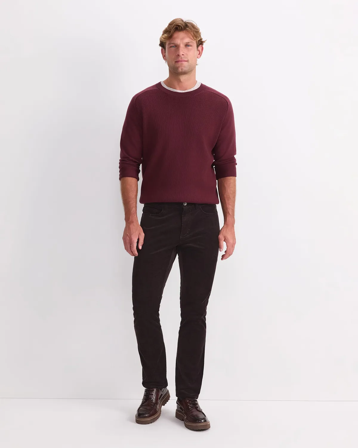 Sportscraft Hudson Cord pantaloni uomo velluto stretch