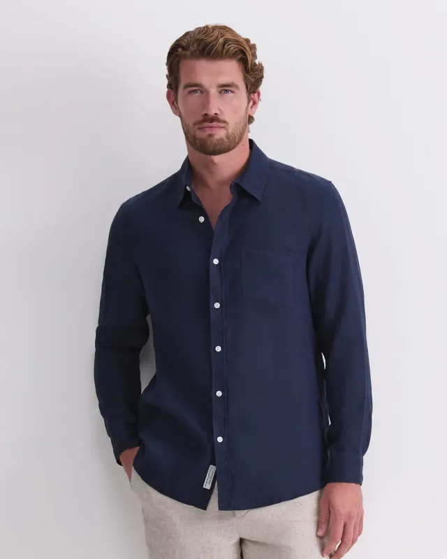 Sportscraft Long Sleeve Linen camicia lino manica lunga fresca