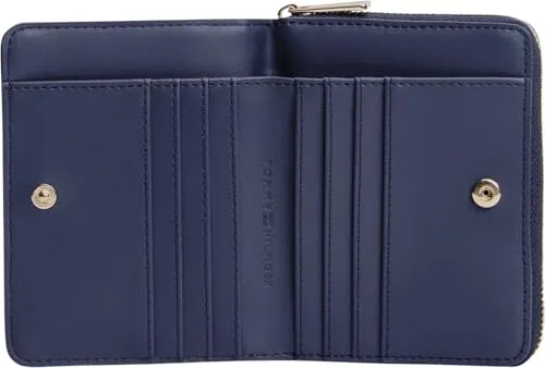Tommy Hilfiger Icon Flap Portafogli Donna Blu Mono Jacquard