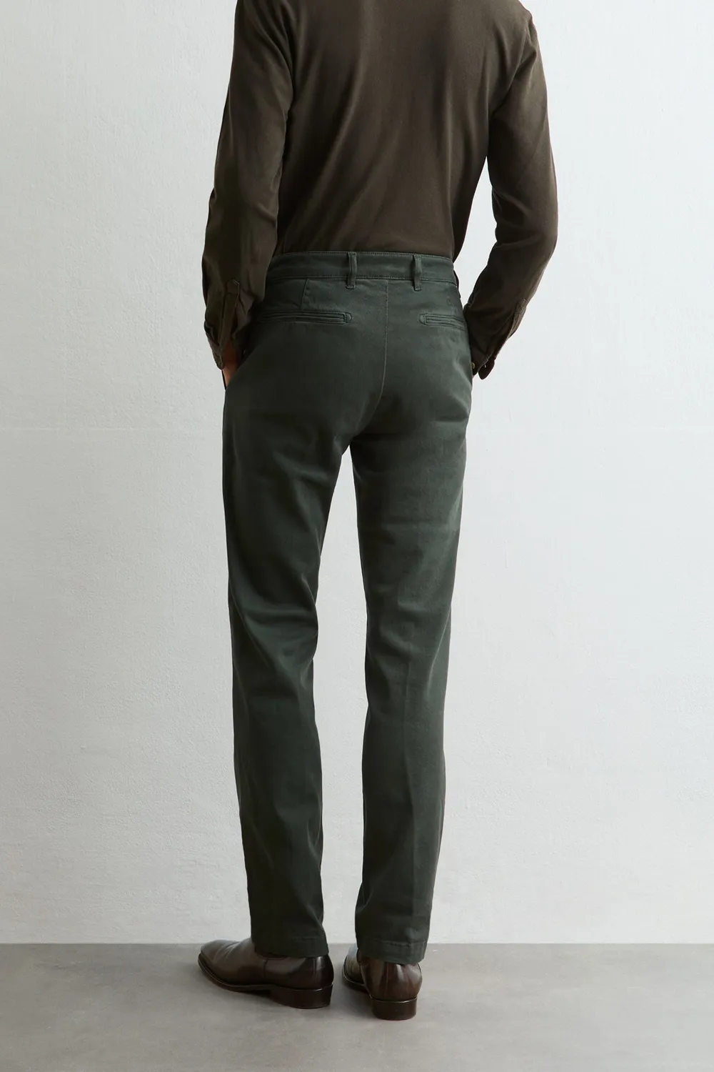 Massimo Alba Winch2 pantaloni cotone forest night