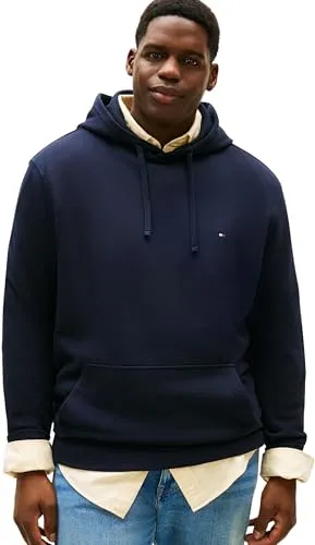 Tommy Hilfiger BT-Essential Terry MW0MW43004 Felpa con Cappuccio Nero