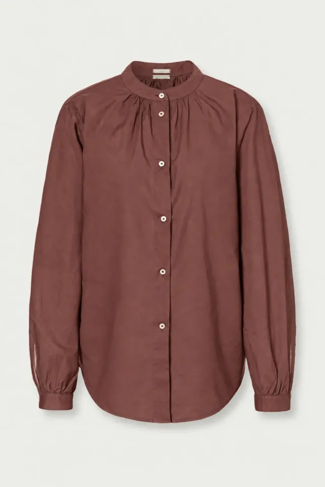 Massimo Alba Odette Camicia Donna Rose Brown Cotone