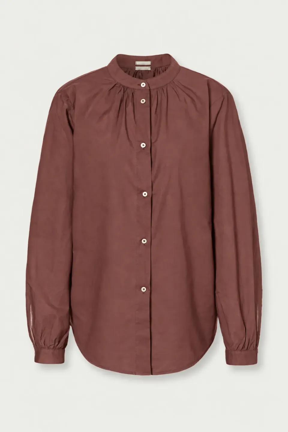 Massimo Alba Odette Camicia Donna Rose Brown Cotone