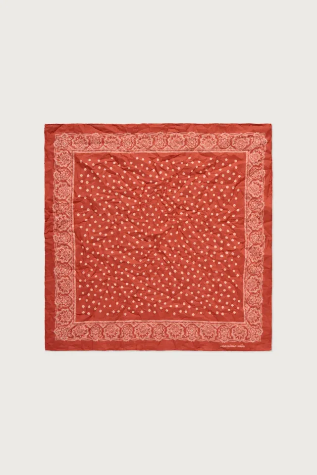 Massimo Alba Hanky1 fazzoletto cotone burn red