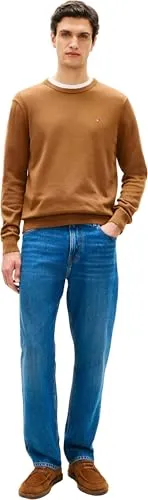 Tommy Hilfiger Essential Cotton pullover uomo marrone taglia M