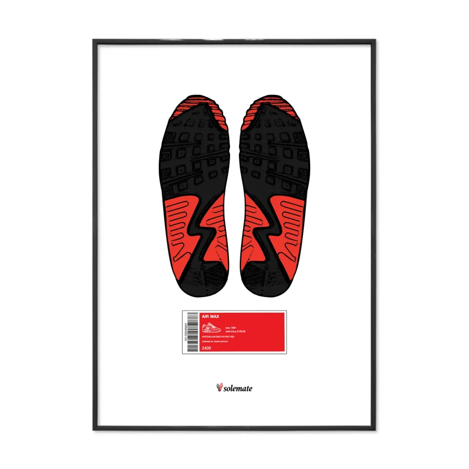 Solemate Footprints AM90 stampa 25x35cm carta patinata