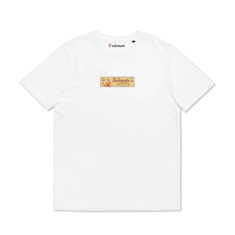 Solemate Lobster Box Logo t-shirt bianca cotone