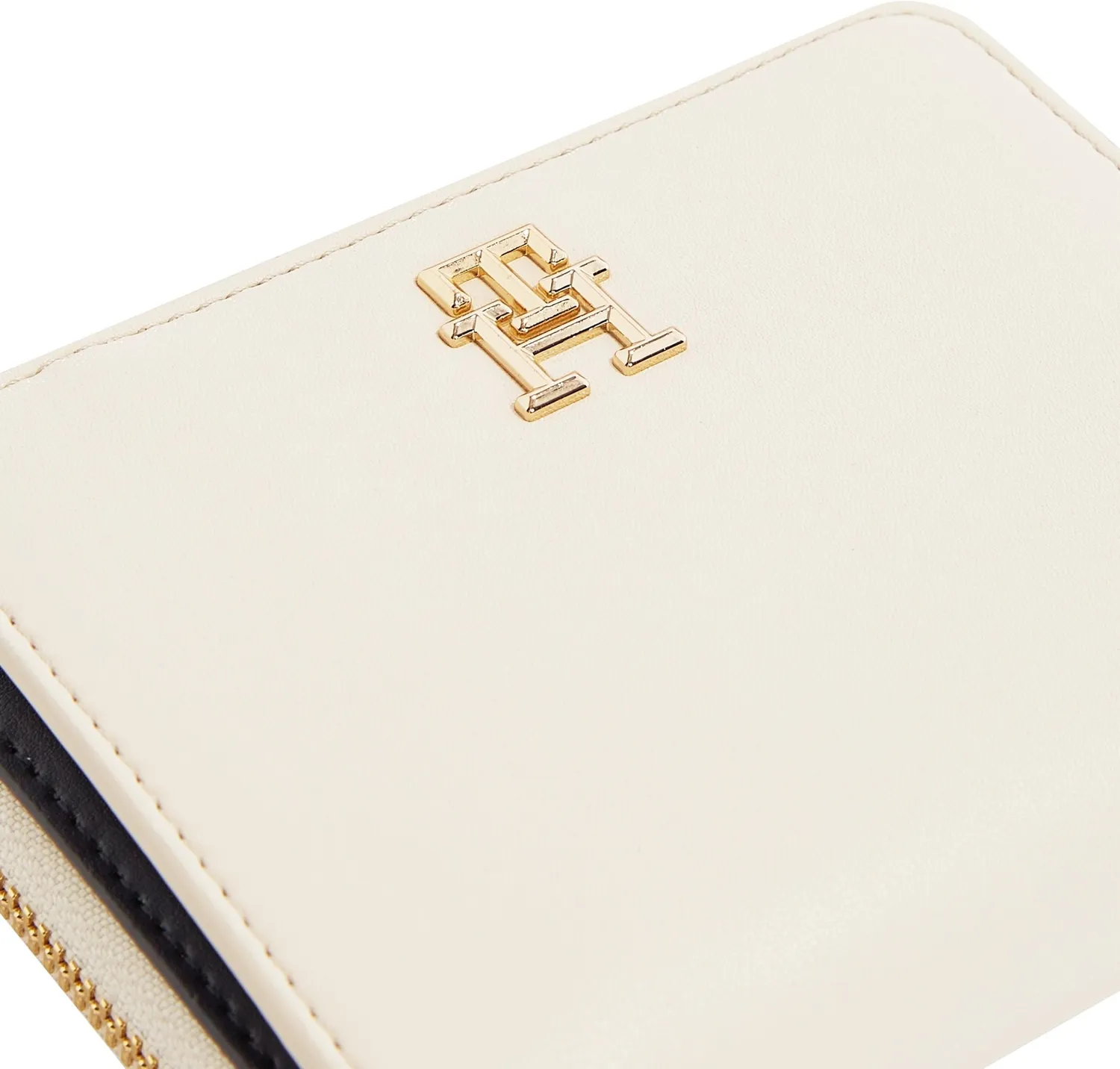 Tommy Hilfiger Logotape portafoglio piccolo beige