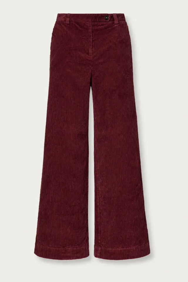 Massimo Alba LAMNA pantaloni donna bordeaux velluto