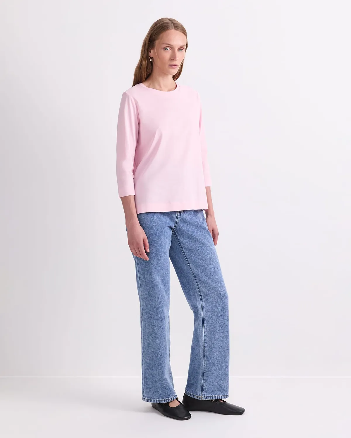 Sportscraft Mercerised Cotton t-shirt manica 3/4 liscia