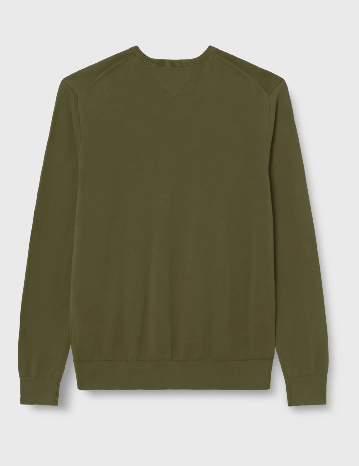 Tommy Hilfiger Essential Cotton maglione girocollo verde XL cotone