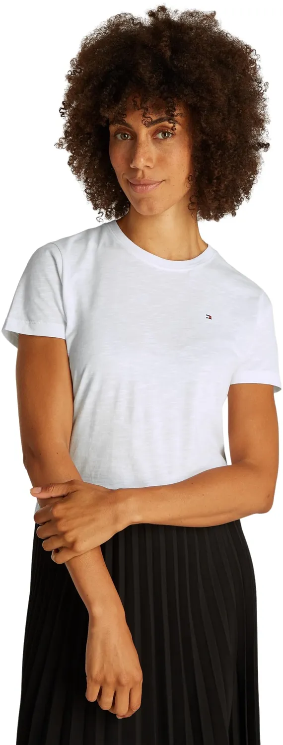Tommy Hilfiger Slim T-Shirt Donna Bianca S