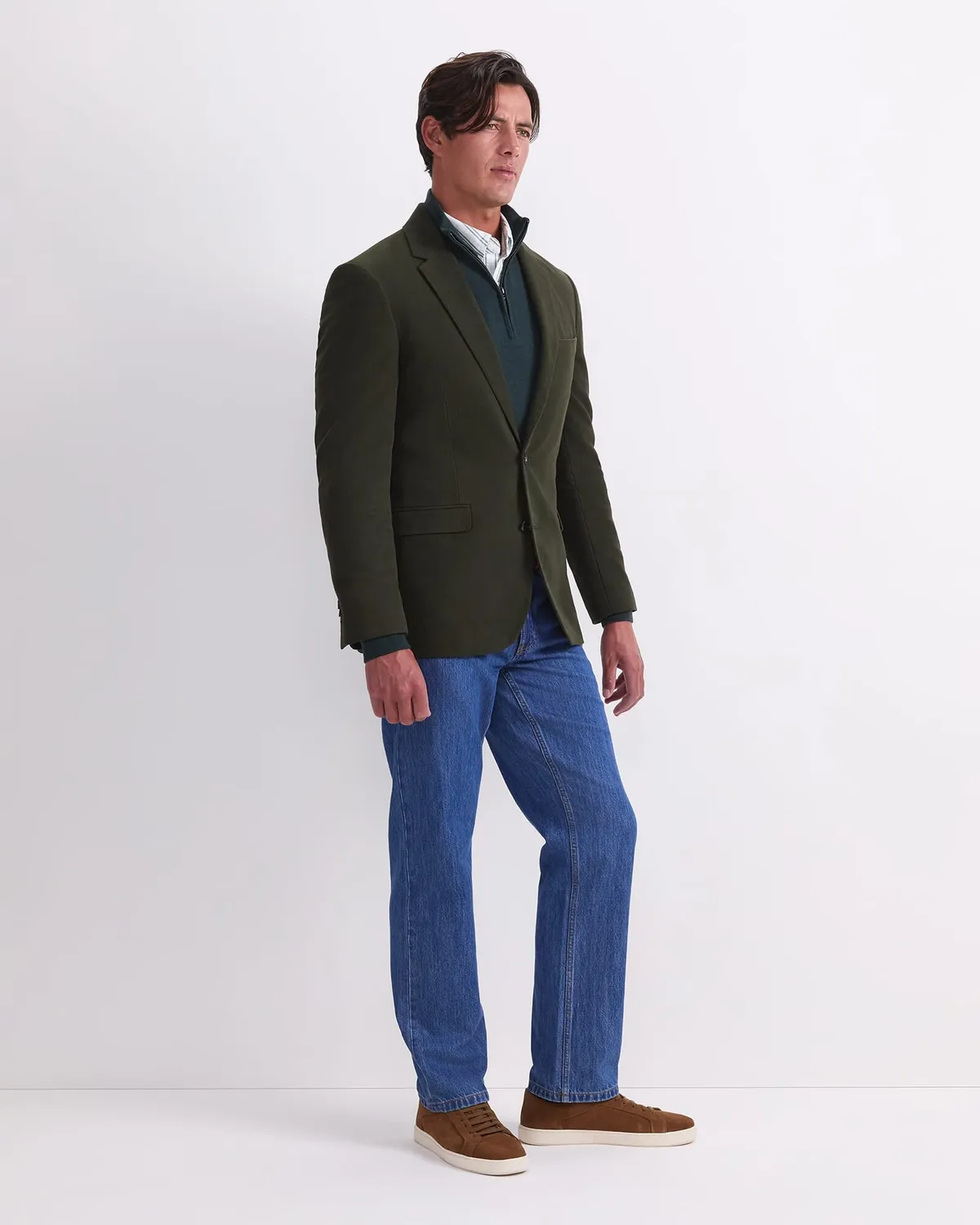 Sportscraft Italian Moleskin blazer donna 42 cotone