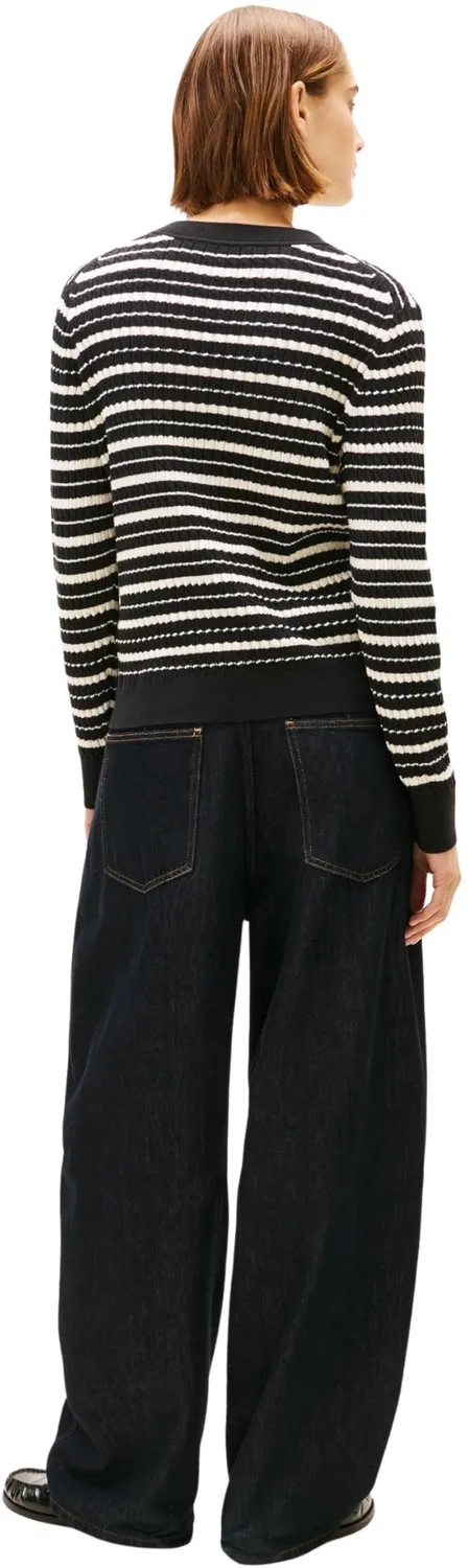 Tommy Hilfiger Cotton Cable Fine maglione donna cotone