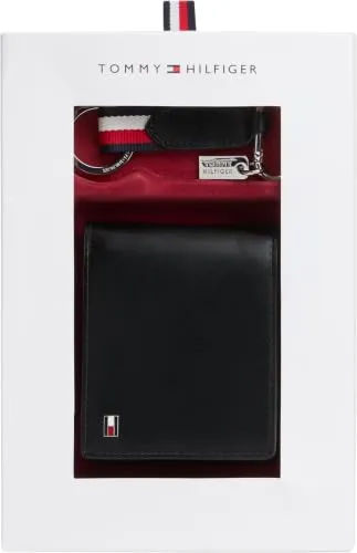 Tommy Hilfiger AM0AM14805 mini portafoglio nero regalo