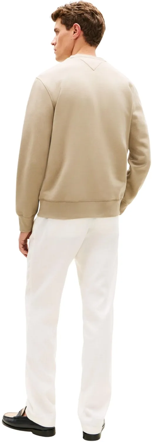 Tommy Hilfiger Tommy Logo felpa beige Keystone XL girocollo