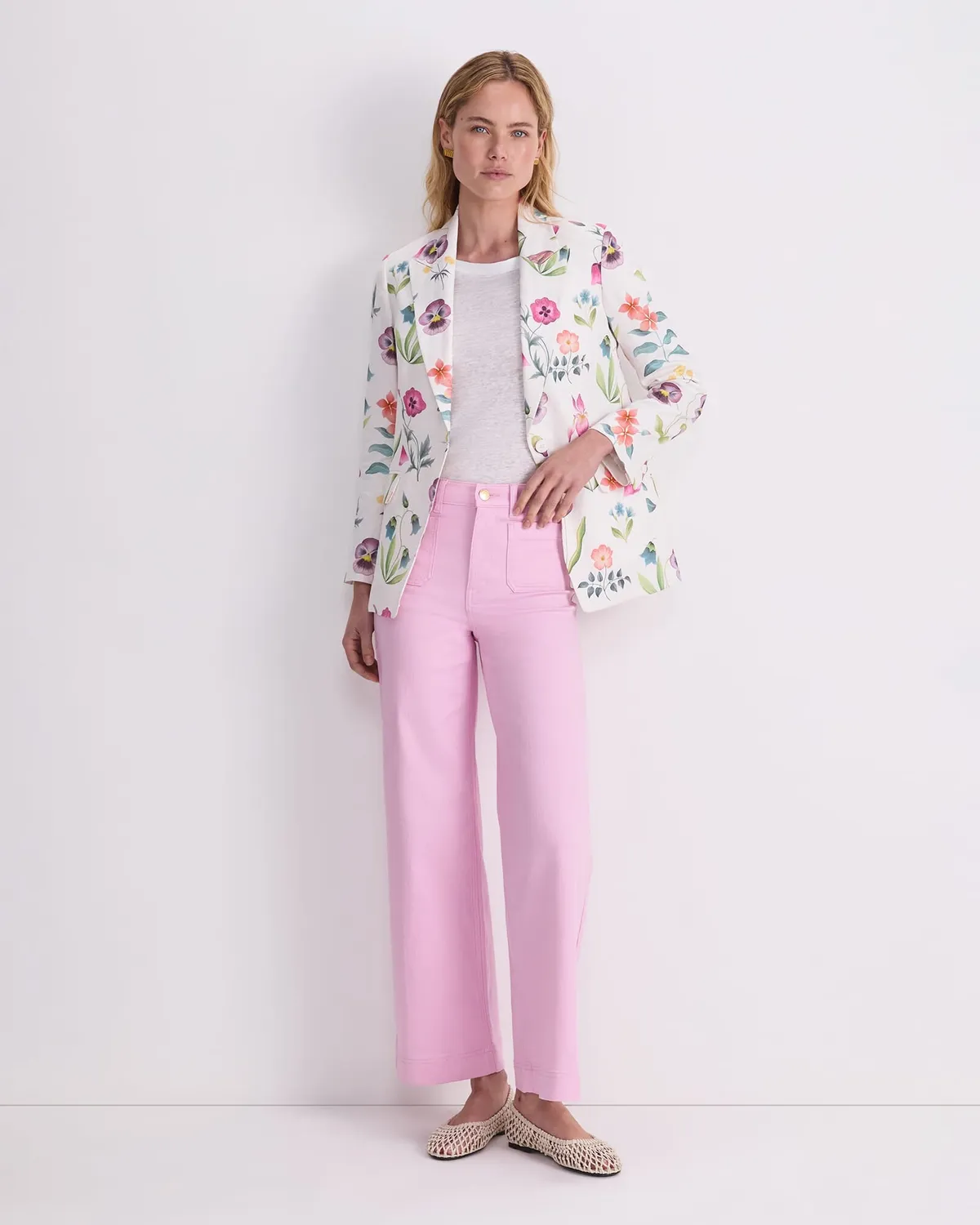 Sportscraft Floral Majesty Liberty blazer lino donna