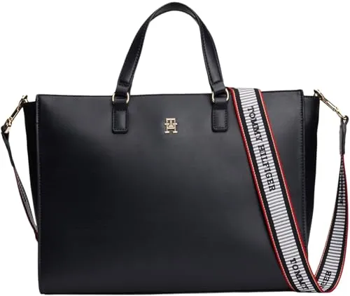 Tommy Hilfiger Fresh Satchel borsa tracolla donna blu con zip