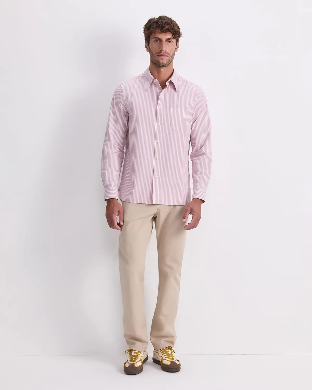 Sportscraft Stripe Poplin 208050 camicia uomo righe cotone