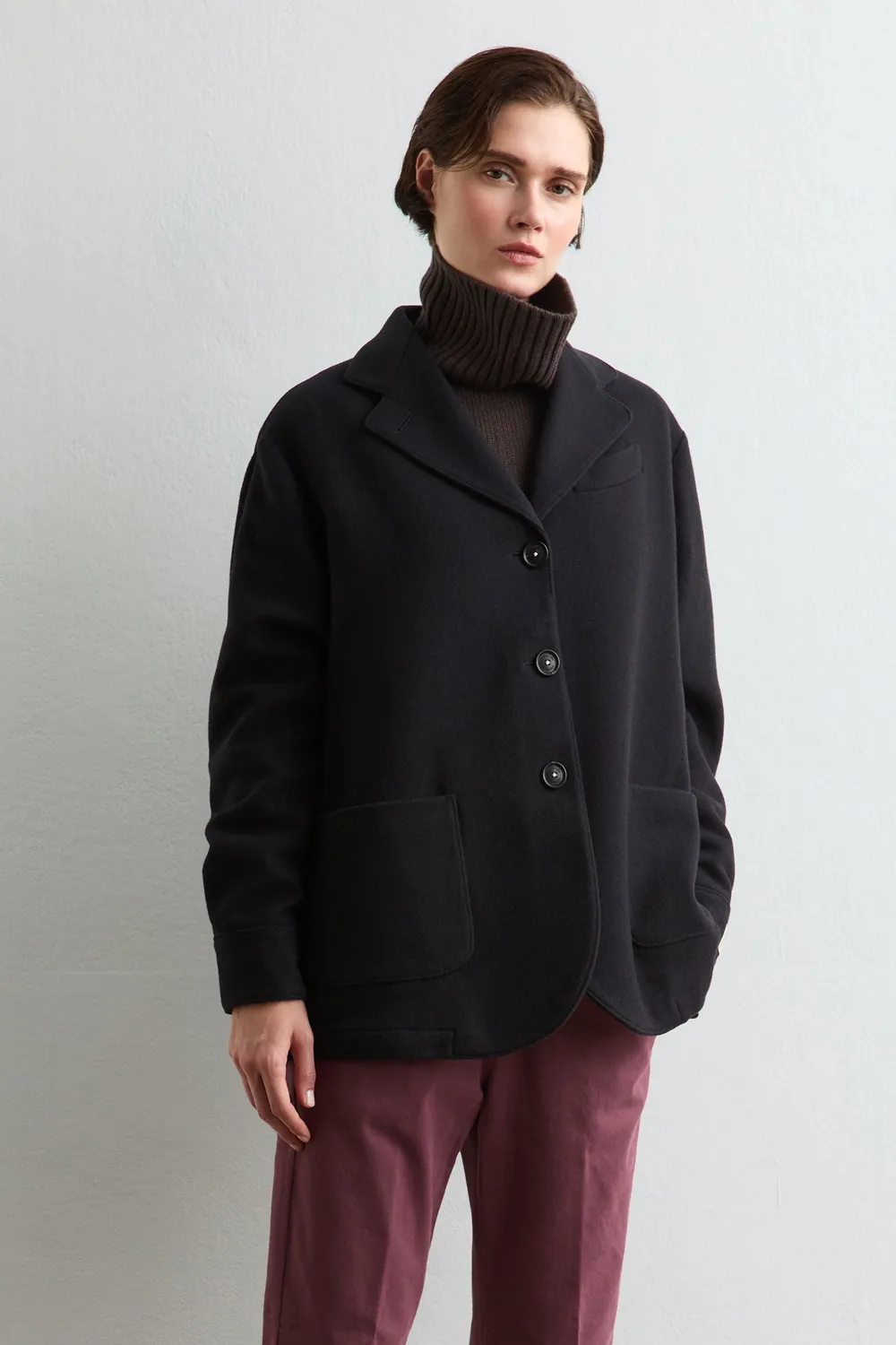 Massimo Alba Milly caban cashmere blu taglie XXS-XXL