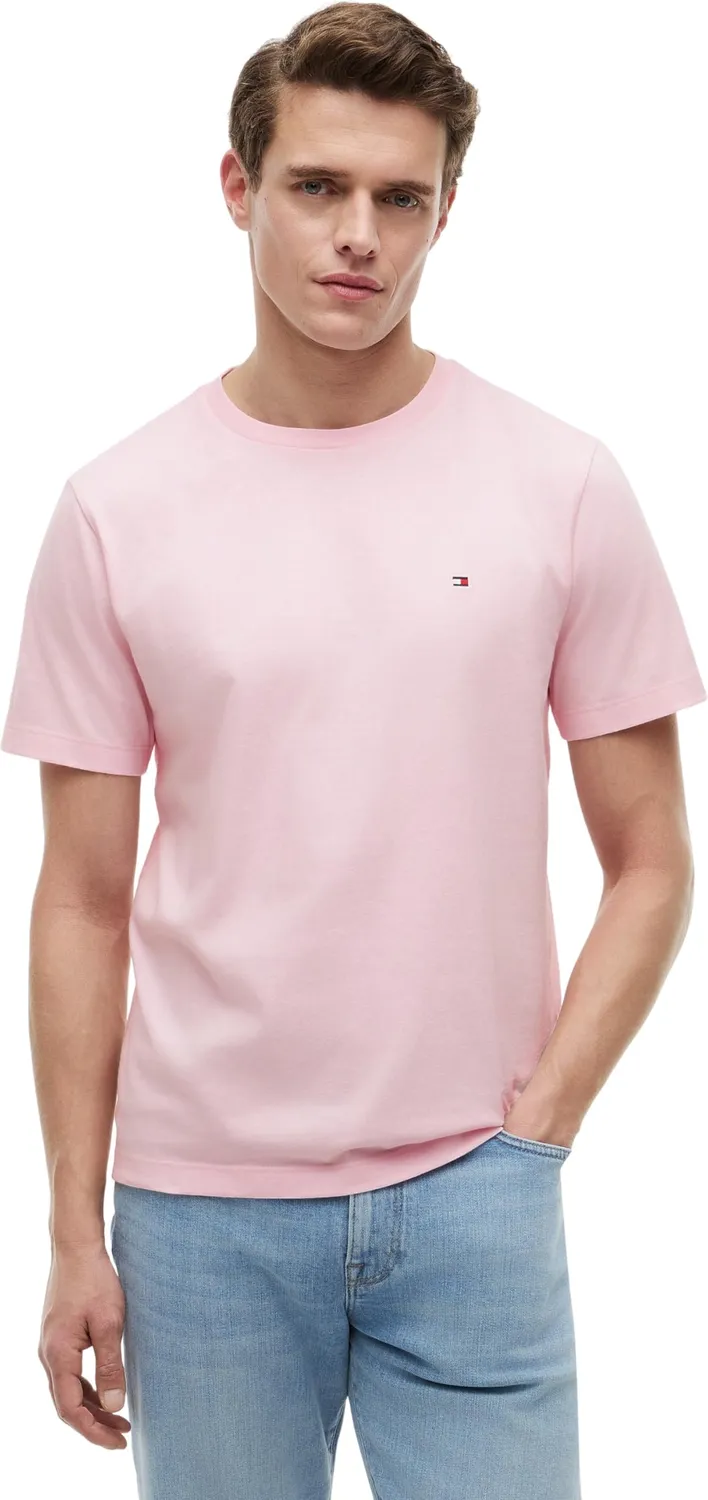 Tommy Hilfiger Seasonal Solid Tee t-shirt uomo beige scollo rotondo