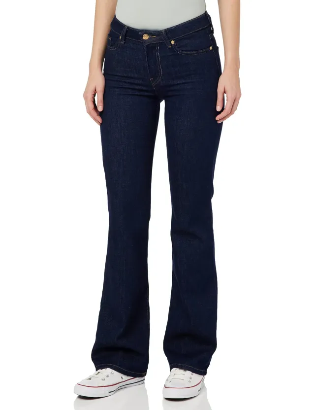 Tommy Hilfiger Vic WW0WW37149 jeans bootcut donna blu