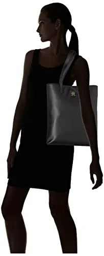 Tommy Hilfiger Casual Slim Tote Borsa Donna Nera Tasche Interne