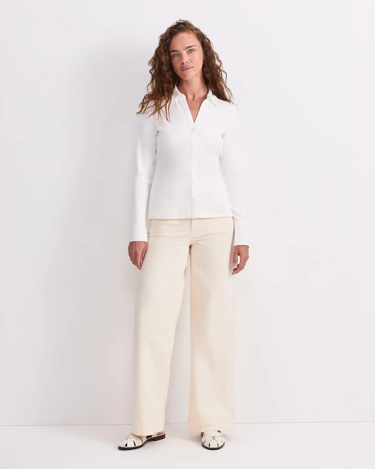 Sportscraft Catherine Rib Camicia Donna Costina Elasticizzata