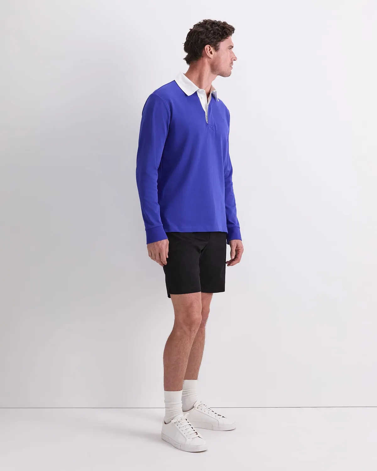 Sportscraft Rugby polo manica lunga spazzolato