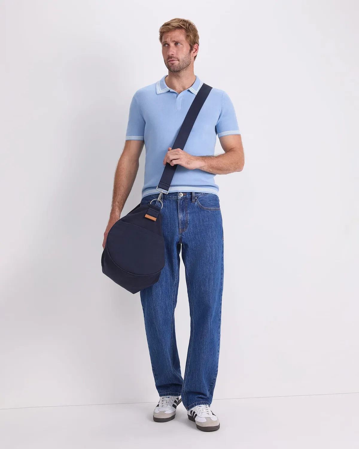 Sportscraft Finnley Knit polo cotone righe M