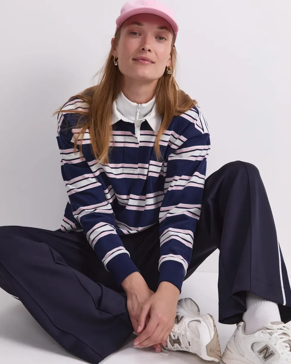 Sportscraft Kiaya Cropped maglia rugby a righe