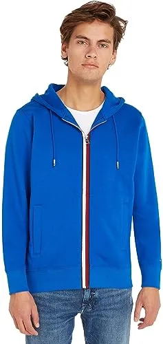 Tommy Hilfiger Felpa Cappuccio Zip Uomo Ultra Blue