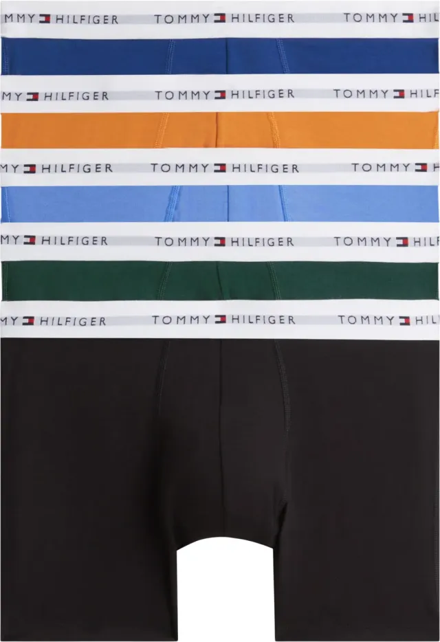 Tommy Hilfiger UM0UM03957 boxer brief uomo 5 pezzi tinta unita