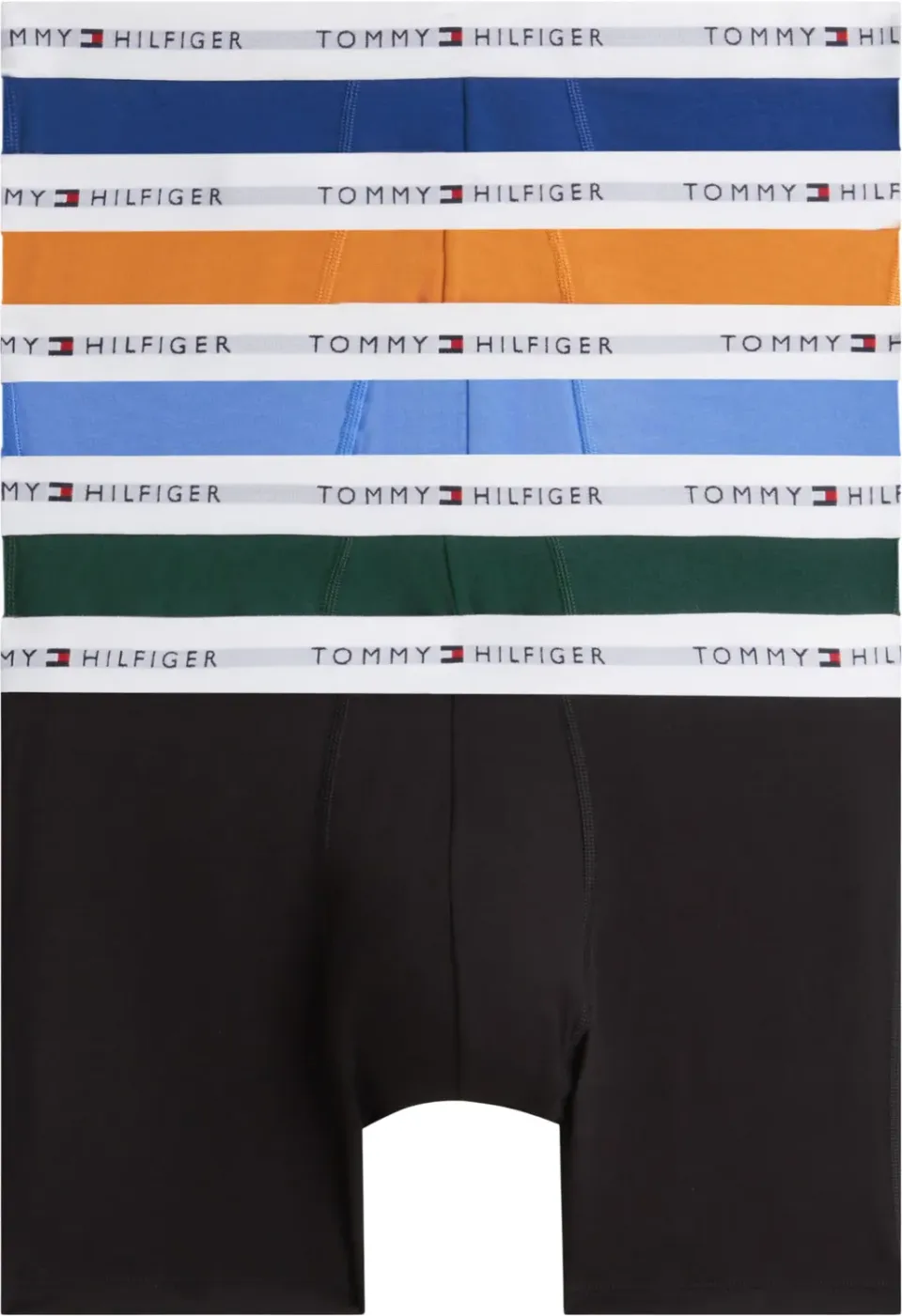 Tommy Hilfiger UM0UM03957 boxer brief uomo 5 pezzi tinta unita