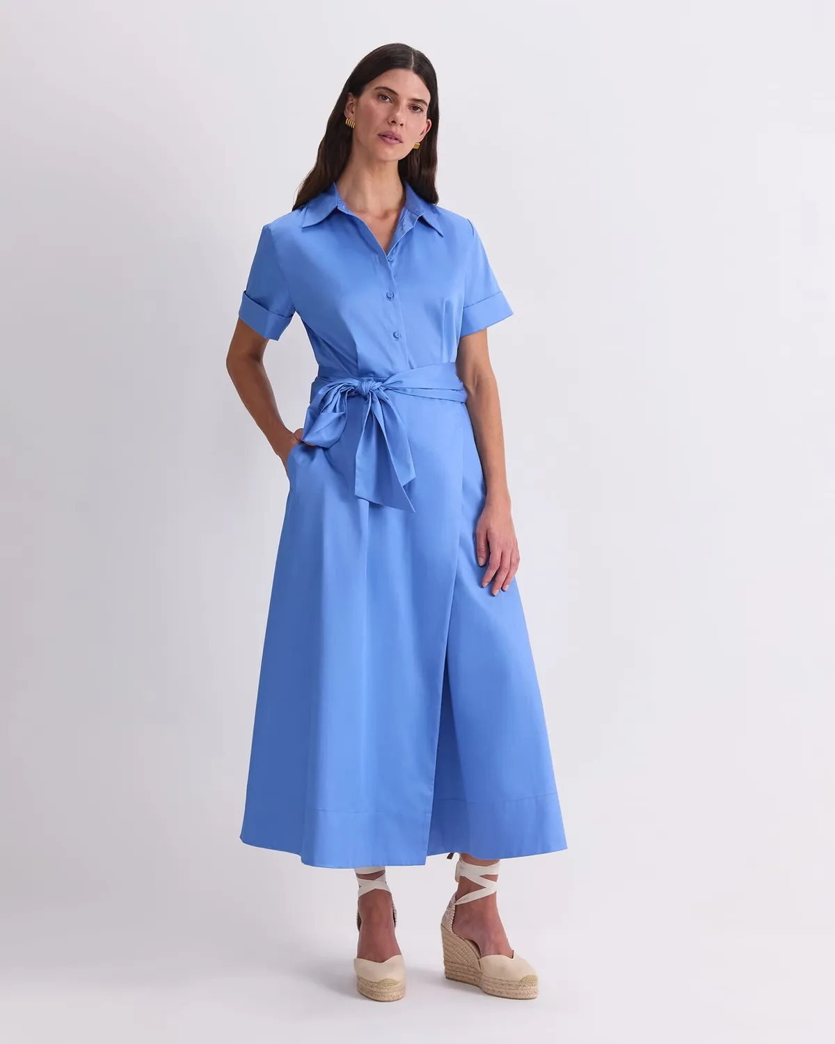 Sportscraft Etta vestito midi donna camicia sarong
