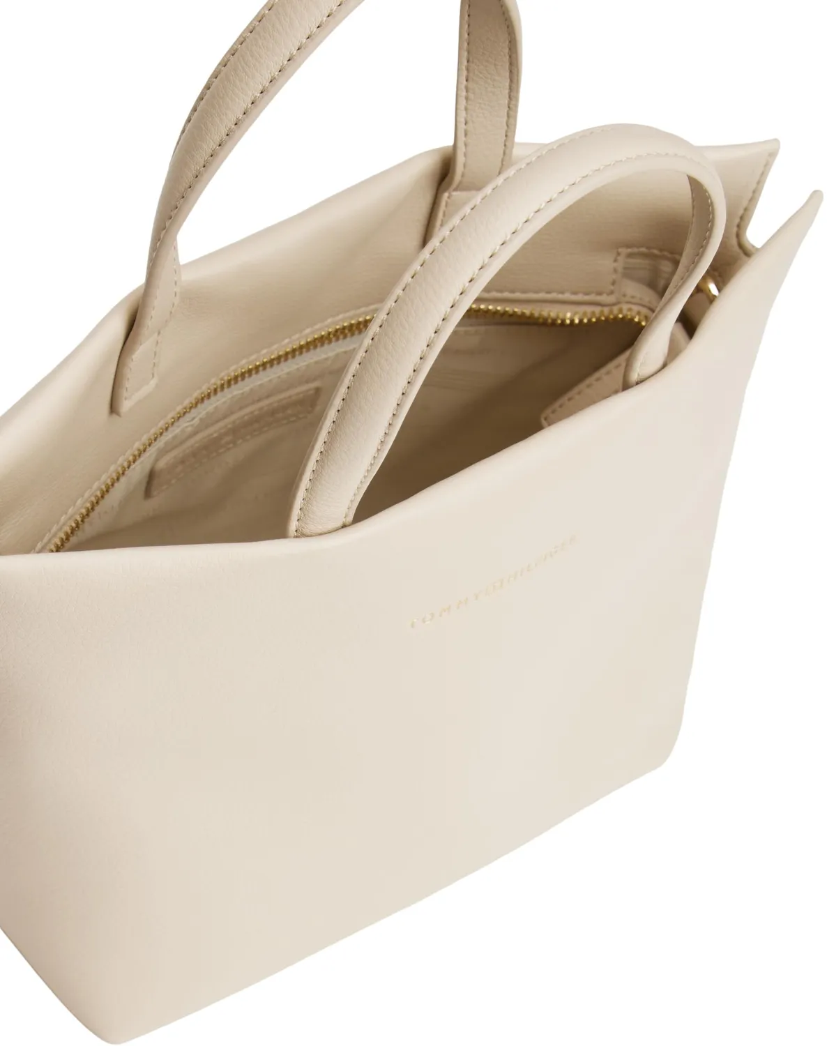 Tommy Hilfiger TH Logotape Mini Tote borsa beige Classic Beige