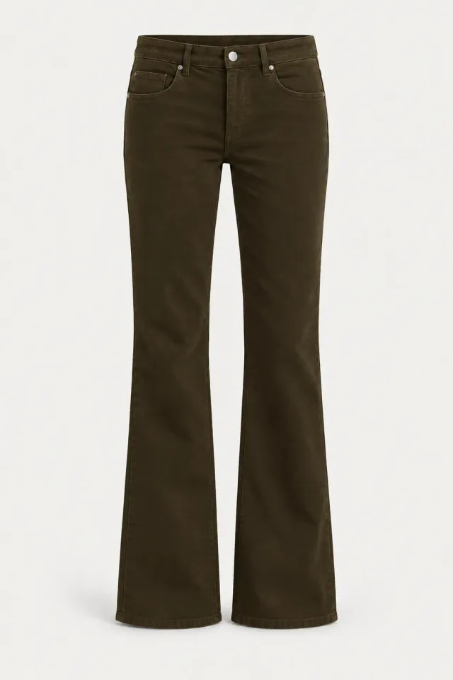 Massimo Alba Flare pantaloni donna chicory svasati